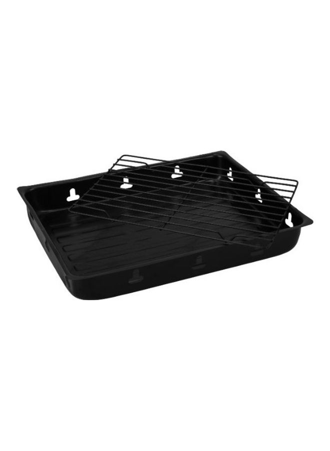 Royalford Barbeque Stand With Grill  Iron Construction Rf10358 Foldable Barbecue Charcoal Grill Black 35x27x20cm  - Image 4