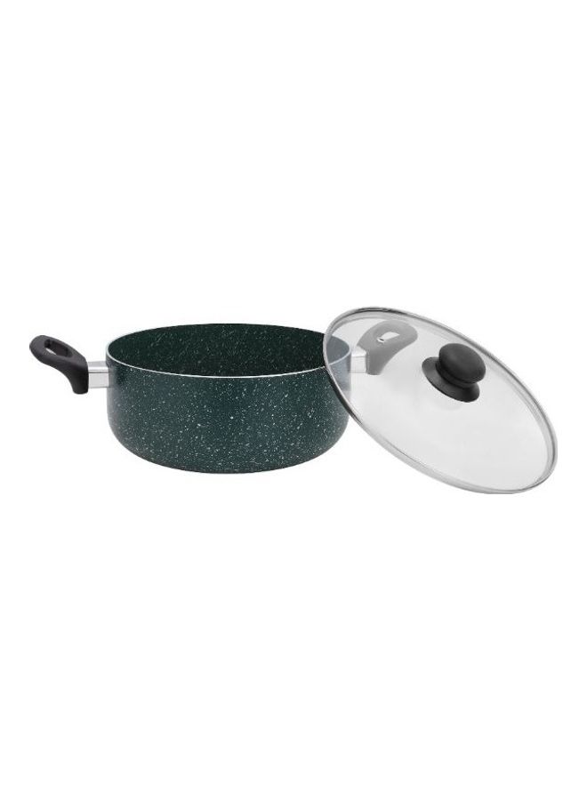 Royalford 6 Piece Granite Cookware Set Induction Compatible With Glass Lid Green 38x36x28cm  - Image 3