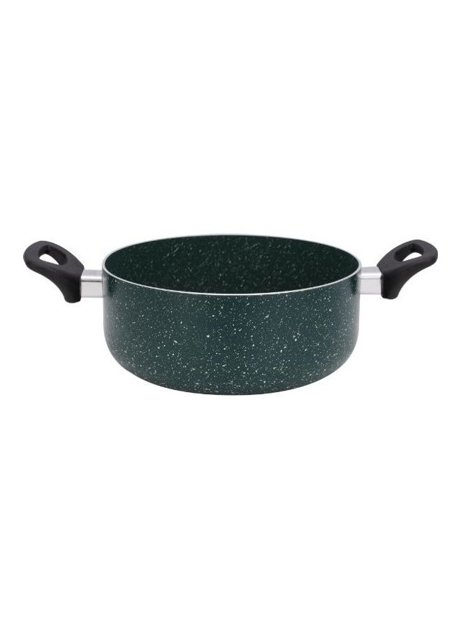 Royalford 6 Piece Granite Cookware Set Induction Compatible With Glass Lid Green 38x36x28cm  - Image 4