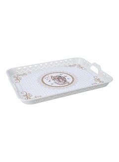 Royalford Premium Plasticware Rectangular Breakfast Cereal Tray Assorted Colour 51x38cm  - Image 3