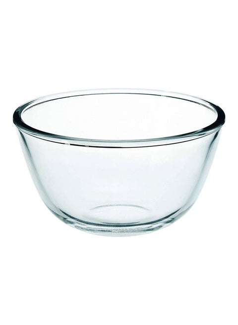 Royalford Glass Mixing Bowl|RF11232| 1.50L|Transparent Mixing and Serving Bowl| Suitable for Snacks, Salads, Noodles, Cereals Clear