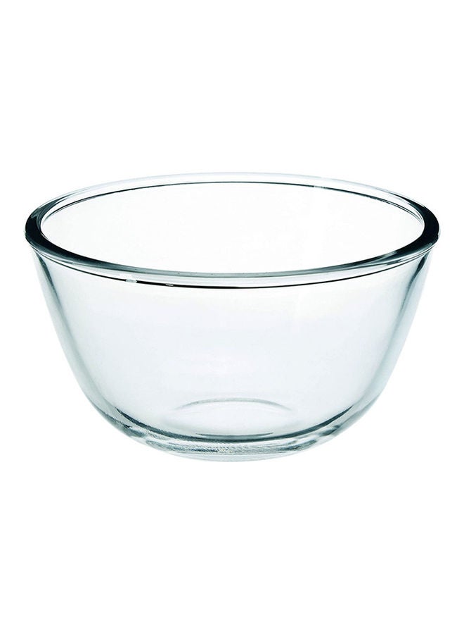 Royalford Glass Mixing Bowl|RF11232| 1.50L|Transparent Mixing and Serving Bowl| Suitable for Snacks, Salads, Noodles, Cereals Clear