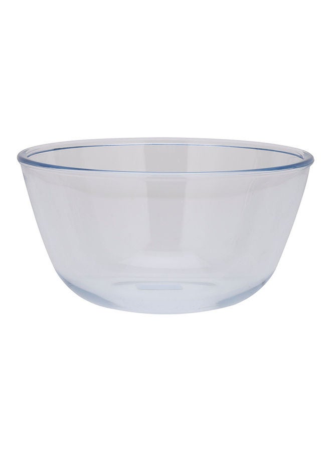 Royalford Glass Mixing Bowl|RF11232| 1.50L|Transparent Mixing and Serving Bowl| Suitable for Snacks, Salads, Noodles, Cereals Clear
