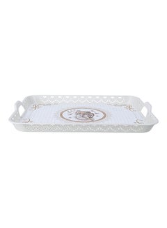 Royalford Premium Plasticware Rectangular Breakfast Cereal Tray Assorted Colour 51x38cm  - Image 2