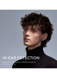 SoundPEATS Bluetooth V5.2 Earphones Air3 Wireless Earbuds With Qualcomm QCC3040 AptX-Adaptive 4-Mic CVC 8.0 Noise Cancellation TrueWireless Mirroring Tech Game Mode In-Ear Detection Black  - Image 5