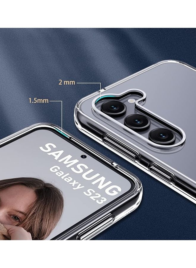 MARGOUN Samsung Galaxy S23 Case Clear Soft Flexible TPU Shockproof Slim Transparent Back Cover 6.1 Inch Clear - Image 4