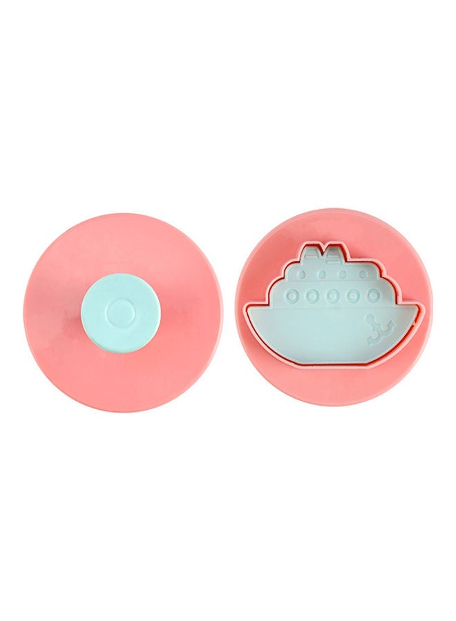 Royalford Toy Shaped Cookie Cutters, 4pcs ABS Mould, RF10971 | Cookie Cutter with Handle | 3D Design Cookie Mould | Baking Tools for Kitchen | Kids Cookie Cutter Blue/Pink  - Image 2