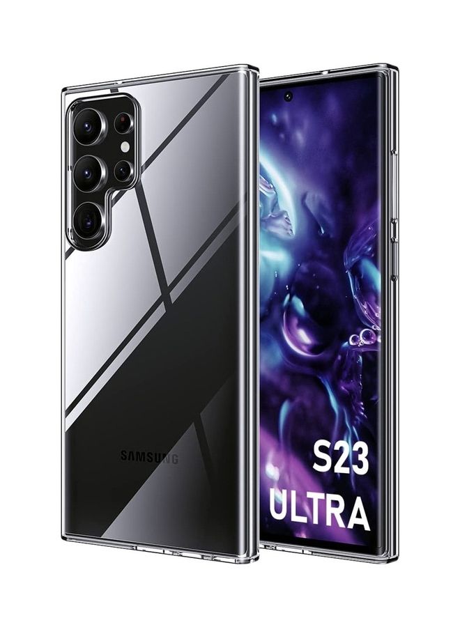 مارجون جراب شفاف ناعم مرن مقاوم للصدمات لهاتف Samsung Galaxy S23 Ultra جراب خلفي شفاف رفيع 6.8 بوصة - Image 1