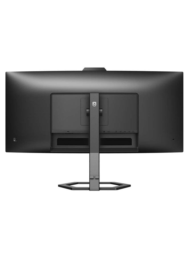 Philips - 34 Inch 34E1C5600HE VA Panel UWQHD Curved Frameless Monitor With 5MP Windows Hello Webcam 5W Speakers HDMI Display Port USB C USB Hub Noise Cancellation Microphone Black - Image 1