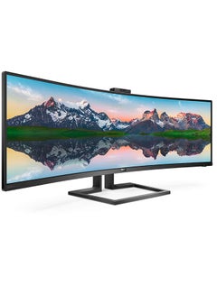Philips Brilliance 49 Inch 499P9H1 32 9 Super Wide Curved Monitor Dual QHD 5120x1440 USB C Connectivity And Built In KVM Switch Display Port Dual HDMI 2MP Windows Height Adjustable Black  - Image 2