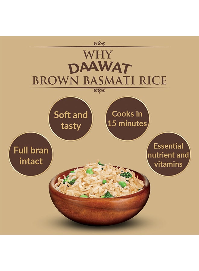 Daawat Brown Basmati Rice 1kg  - Image 4