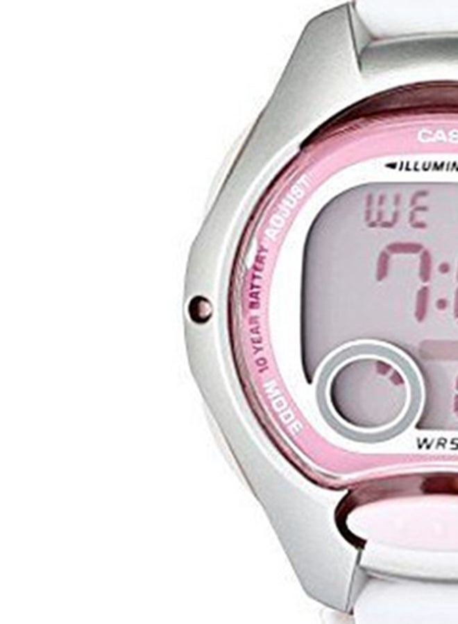 Women's Sport Quartz Digital Watch LW-200-7AVDF - 35 mm - White