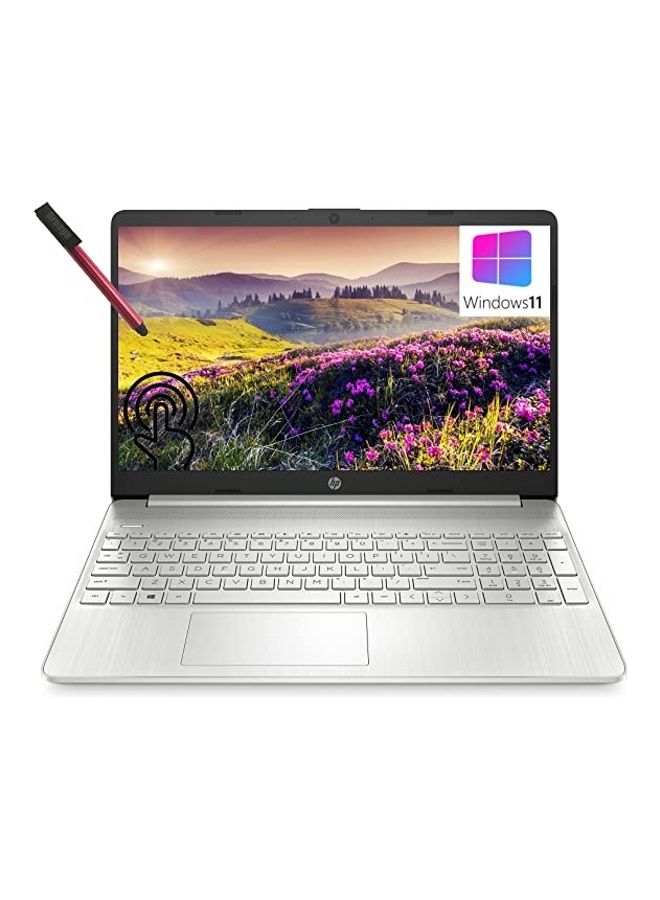 HP - 2022 15 15.6" (Upgraded Version) Laptop Computer, Octa-Core AMD Ryzen 7 5700U up to 4.3GHz (Beat i7-1165G7), 16GB DDR4 RAM, 1TB PCIe SSD, WiFi 6, BT 5.2, Webcam, Type-C, Windows 11, broag 64GB Flash Drive English silver - Image 1