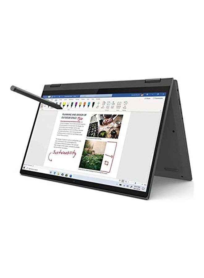 Ideapad Flex5, Intel Core i3-1005G1, 14" FHD, 4 GB RAM, 256GB SSD, Intergrated Graphics, Windows 10 S,[81X1003DAX] English/Arabic grey