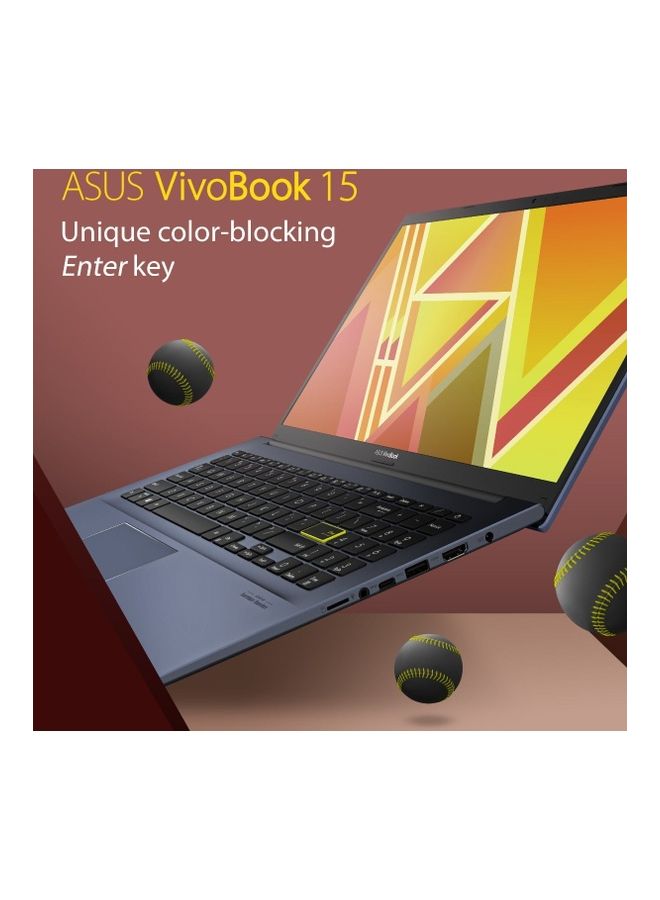 ASUS - Vivobook 15 X513EA-EJ3064W Slim (Upgraded Version) Laptop With 15.6-Inch Display, Core i5-1135G7 Processor / 8GB RAM / 512GB SSD / Win11 Home / English/Arabic Bespoke Black - Image 1
