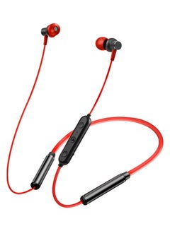 OFFBEAT Flextunes S1 Sport Wireless Headphones, Sweatproof Neckband Bluetooth Earbuds with Playback Controls, Long 20H Playtime, Bluetooth 5.3, Magnetic Tips, Flexible Neckband and Comfortable Fit Red  - Image 1
