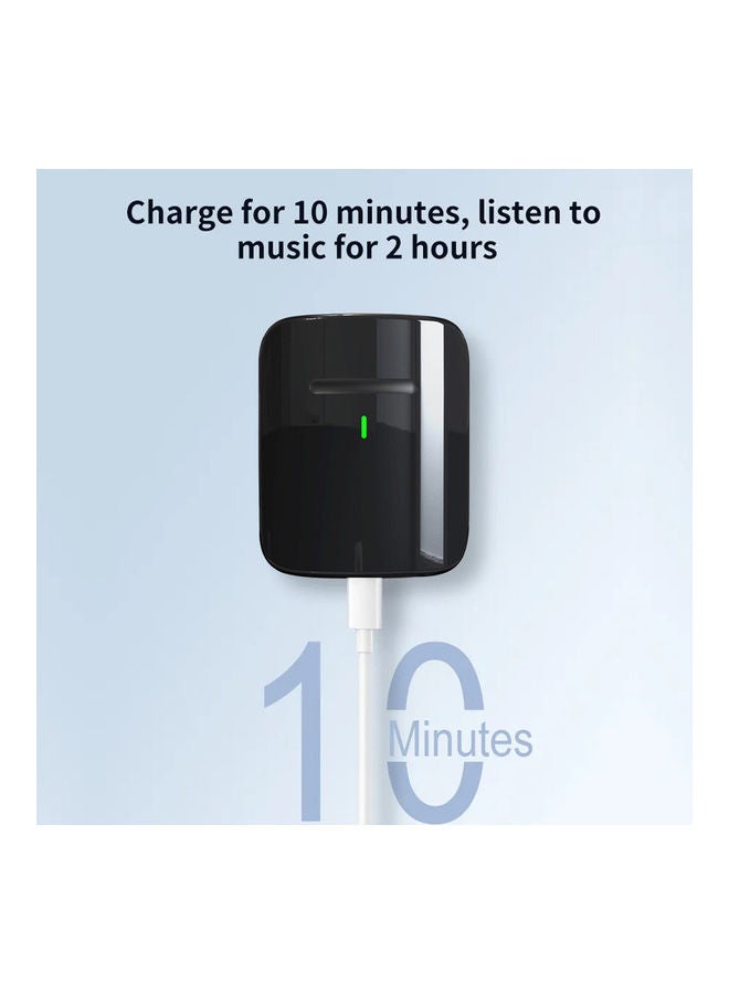 OFFBEAT - Wavebuds S8 Lite Headphones, Bluetooth Earbuds, with Fast Charging, High Fidelity Audio, Auto pairing, IPX5 Waterproof Protection and Compact Design Black - Image 1