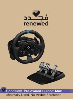 لوجيتيك Renewed - G923 Wireless Racing Wheel And Pedals For Xbox featuring Trueforce Up to 1000 Hz Force Feedback, Responsive Pedal, Dual Clutch Launch Control, And Genuine Leather Wheel Cover  - Image 1
