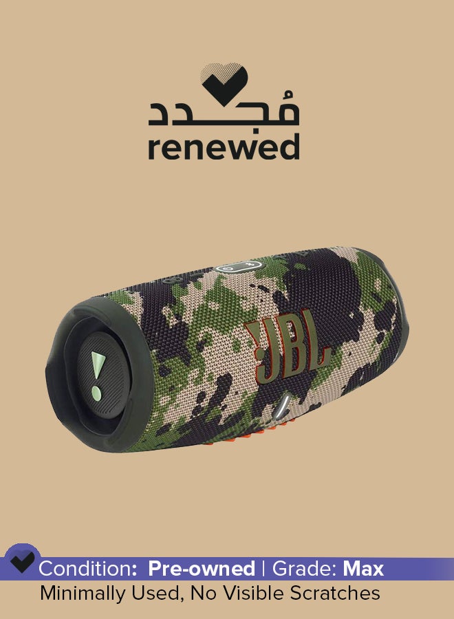 جي بي إل Renewed - Charge 5 Portable Speaker - Built In Powerbank - Powerful Pro Sound - Dual Bass - 20H Battery - Ip67 Waterproof Squad Squad - Image 1