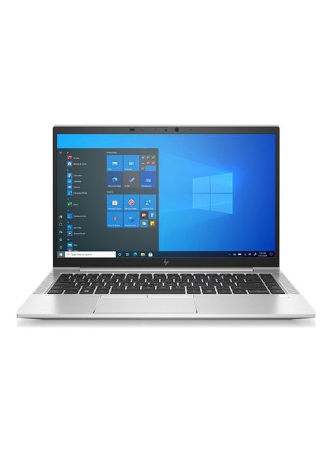 EliteBook 840 G8 (Upgraded Version) Laptop With 14-Inch Display, Core i5 1135G7 Processor/8GB RAM/256GB SSD/Intel Iris XE Graphics/Windows 10 Pro/ Arabic Natural Silver Arabic Natural Silver