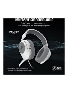 CORSAIR Corsair HS55 Surround Gaming Headset-White  - Image 2