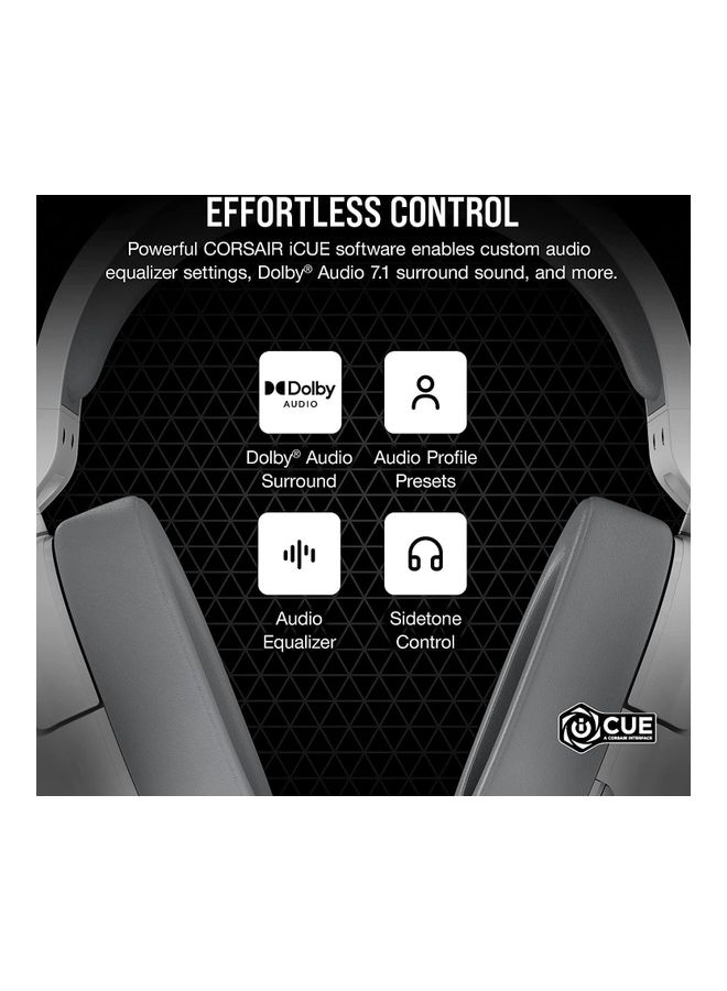 CORSAIR Corsair HS55 Surround Gaming Headset-White - Image 4