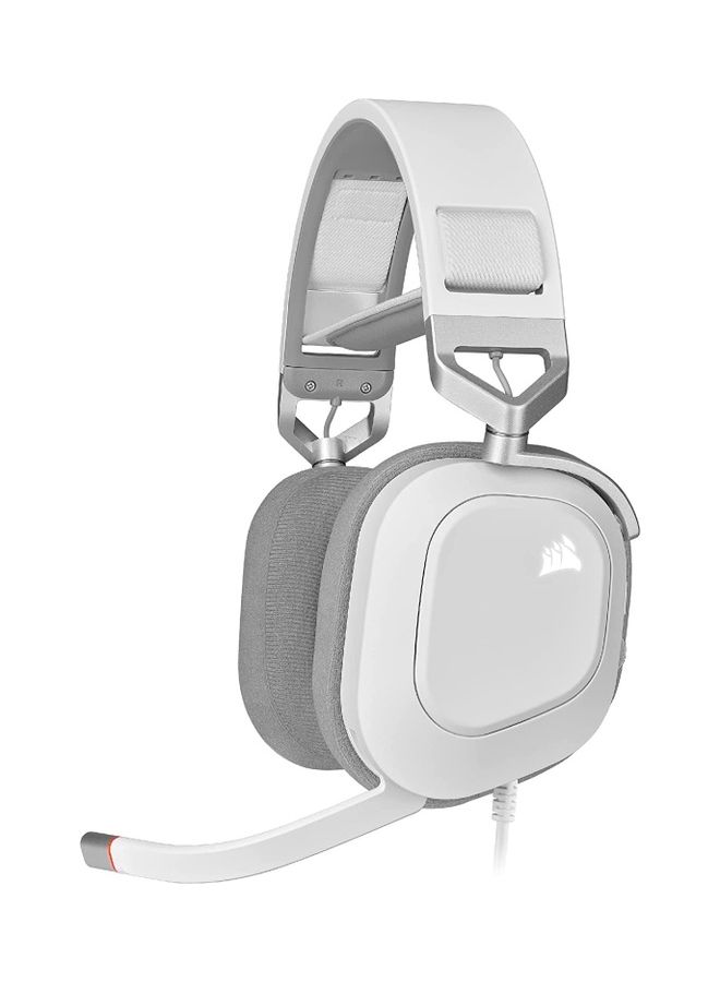 CORSAIR Corsair HS80 RGB USB Premium Gaming Headset-White - Image 1