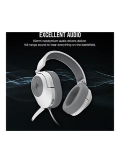CORSAIR Corsair HS55 Stereo Gaming Headset-White  - Image 2