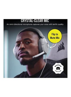 CORSAIR Corsair HS55 Stereo Gaming Headset-White  - Image 3