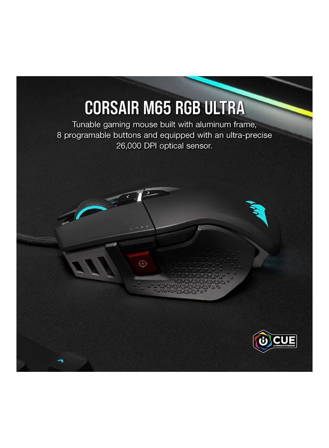 كورسير CORSAIR M65 RGB Ultra, Tunable FPS Gaming Mouse - Image 2