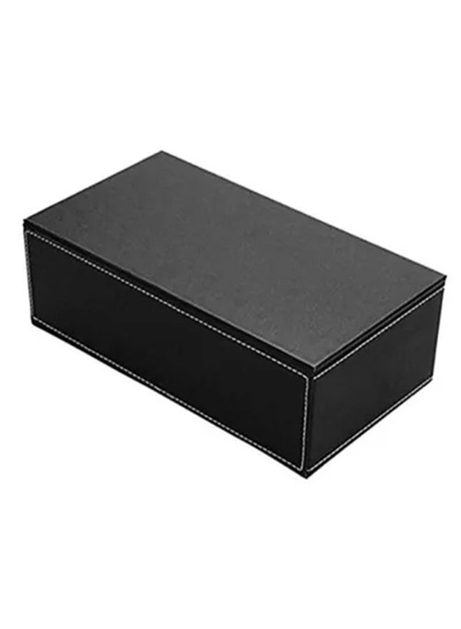 Leather Tissue Box Black 24x13x9.5cm  - Image 2