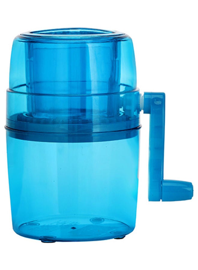 Royalford - Manual Ice Crusher Rotary Ice Crusher Machine Premium Quality Ice Crusher For Smoothies Blue 14.3x14.3x15.5cm - Image 1