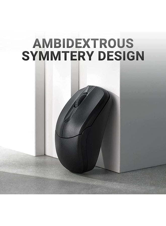 Rapoo - X1800 Wireless Optical Mouse And Keyboard Bundle (Spill resistent) Black - Image 1