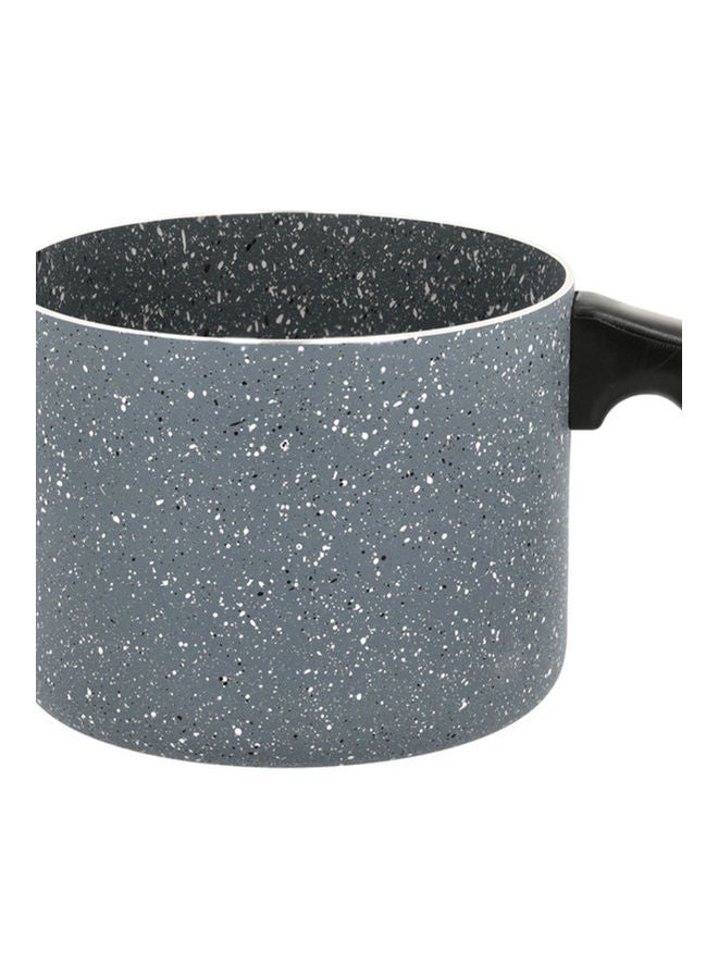 Royalford - Coffee Pitcher Sturdy And Soft Touch Bakelite Handle Stovetop Coffee Warmer Turkish Coffee Cafeteria & Butter Melting Mini Pot Black/Grey 1.6Liters - Image 1