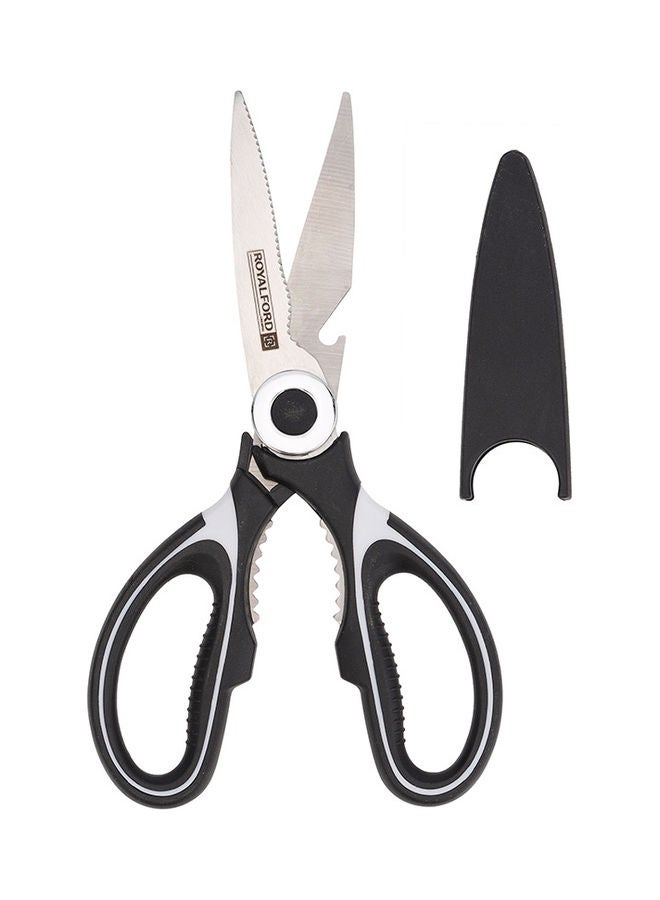 Royalford - Kitchen Scissors 3In1 20.5X9Cm Dishwasher Safe Multicolor Black - Image 1