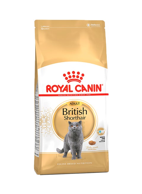 Feline Breed British Shorthair Adult  Nutrition Cat Dry Food Multicolour 4kg