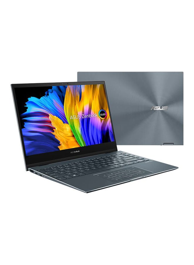 أسوس - لابتوب زنبوك فليب 13 BX363 بشاشة مقاس 13.3 بوصة ومعالج كور i7-1165G7 / ذاكرة وصول عشوائي 16 جيجابايت / 512 جيجابايت إس إس دي / إنتل ايريس Xe جرافيكس / ويندوز 10 برو العربية رمادي باين - Image 1