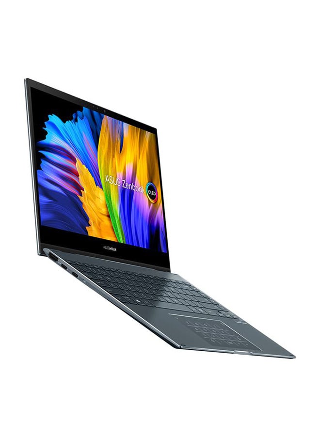 أسوس - لابتوب زنبوك فليب 13 BX363 بشاشة مقاس 13.3 بوصة ومعالج كور i7-1165G7 / ذاكرة وصول عشوائي 16 جيجابايت / 512 جيجابايت إس إس دي / إنتل ايريس Xe جرافيكس / ويندوز 10 برو العربية رمادي باين - Image 1