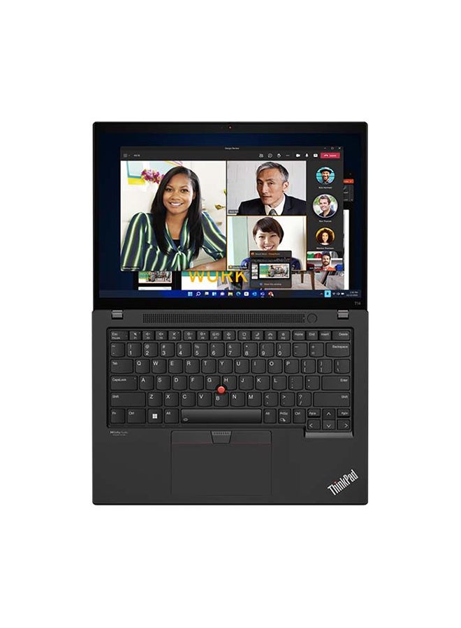 Lenovo - ThinkPad T14 (Upgraded Version) Laptop With 14-Inch Display, Core i7-1255U Processor/16GB RAM/512GB SSD/Intel Iris Xe Graphics/Windows 11 Pro Arabic black Arabic black - Image 1