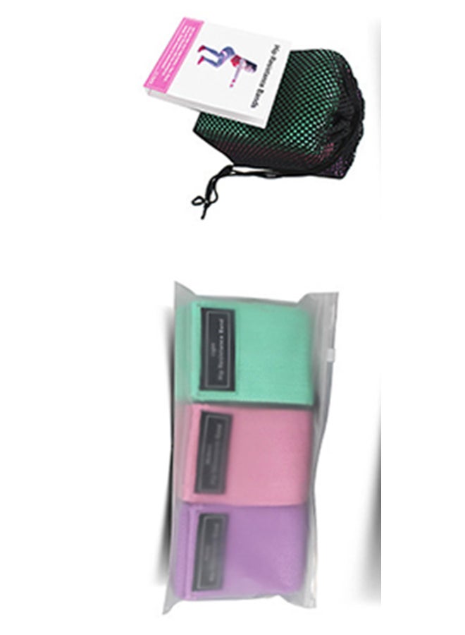 3-Piece Exercise Resistance Loop Bands L/M/L/XLNone L/M/L/XLNone