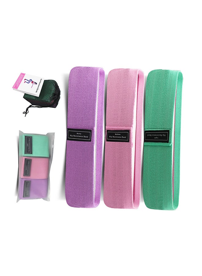 3-Piece Exercise Resistance Loop Bands L/M/L/XLNone L/M/L/XLNone