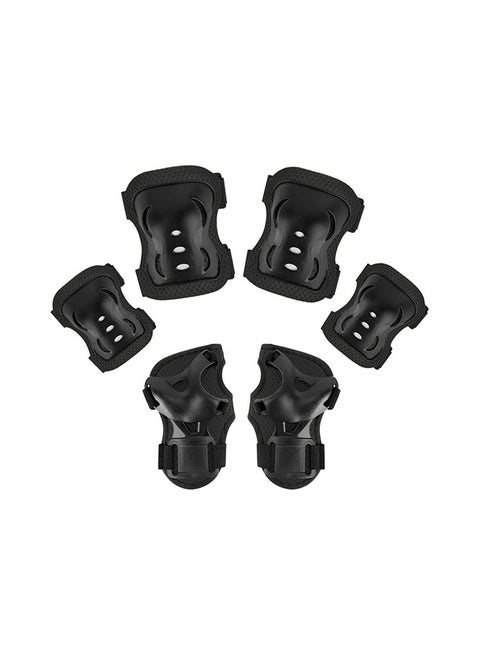 Knee & Elbow Pads and Wrist Protective Set Black XS 0.15kg