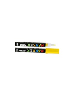 M&G Yellow Acrylic Marker 2Mm Ink Black-Yellow  - Image 3