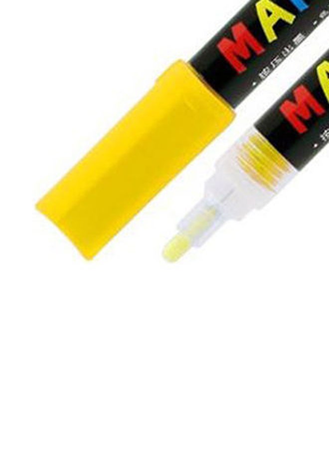 M&G Yellow Acrylic Marker 2Mm Ink Black-Yellow  - Image 4