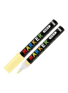 M&G Naples Yellow Acrylic Marker 2Mm Ink Black-Yellow  - Image 1