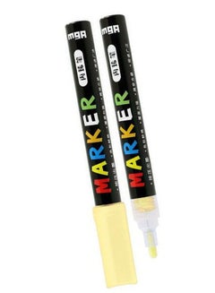 M&G Naples Yellow Acrylic Marker 2Mm Ink Black-Yellow  - Image 3