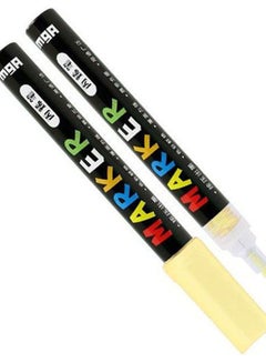 M&G Naples Yellow Acrylic Marker 2Mm Ink Black-Yellow  - Image 4