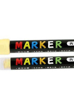 M&G Naples Yellow Acrylic Marker 2Mm Ink Black-Yellow  - Image 5