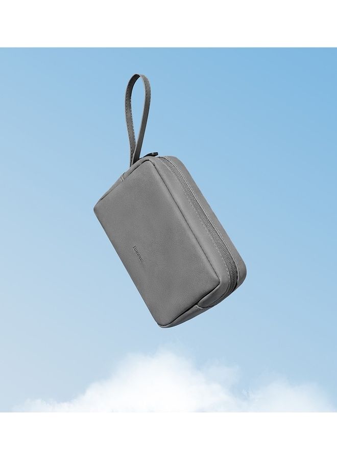 Baseus - Easy Journey Travel Organizer Storage Bag Compatible For Charger Charging Cables Flash Drive Earphone And More Grey - Image 1