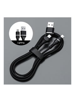 OFFBEAT Fast Charging Type C/USB to Lightning Cable - 1.1 m for iPhone, Power Delivery PD 20W Black  - Image 2